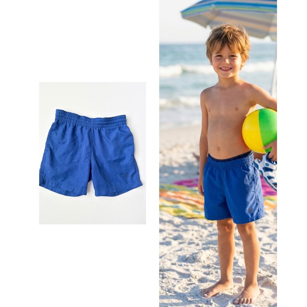 Kappa Swim Trunks Boys 6 Yrs Royal Blue Board Shorts Mesh Lined Youth Swimwear